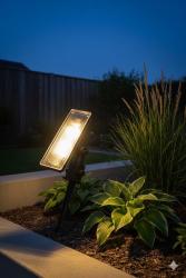 PROIETTORE DA GIARDINO CON PICCHETTO NERO 13W G2