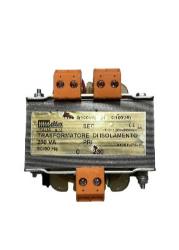 Trasformatore monofase di isolamento con tensione primaria 230/380 V e tensione secondaria 24/110 V 200VA