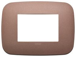 VIMAR PLACCA ROUND 3 POSTI BRONZO MATT ARKÉ