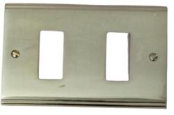 VIMAR PLACCA PER  503 2 MODULI OTTONE CON VITI