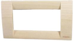 VIMAR IDEA PLACCA CLASSICA 4M LEGNO ACERO