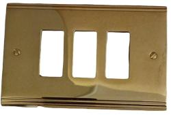 VIMAR PLACCA PER 503 3 MODULI OTTONE CON VITI 