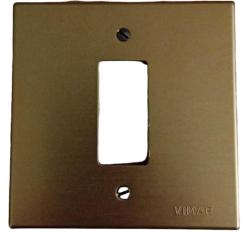 VIMAR PLACCA PER SCATOLA ROTONDA 1 MODULO BRONZO CON VITI