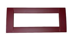 VIMAR IDEA PLACCA 6 MODULI SILK ROSSO
