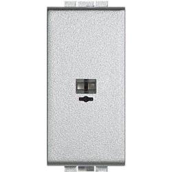 Connettore Hi-Fi normalizzato DIN 2 poli punto-linea BTICINO LIVING LIGHT TECH NT4293