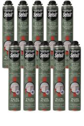 12 X SELSIL SCHIUMA POLIURETANICA UNIVERSALE  PISTOLA 750 ML