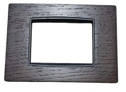 VIMAR EIKON PLACCA CLASSIC 3 MODULI ROVERE SCURO