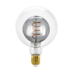 LAMPADINA E27 LED G125 4W TRASPARENTE E FUME'