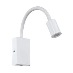Eglo - LED Faretto da parete con caricatore USB 1xLED/3,5W/230V bianco  