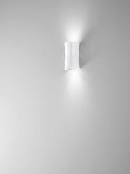 APPLIQUE PER ESTERNO TAZZA-110X195X85MM-2XGU10- ABS BIANCO