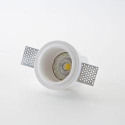 FARETTO GESSO TONDO D.90X50-ATTACCO GU10