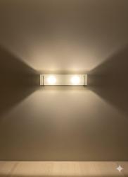 APPLIQUE BAUHAUS IN VETRO E STRUTTURA IN METALLO 1V7270 VICTORIA 