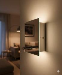 APPLIQUE DA PARETE PER INTERNO IN VETRO SPECCHIATO OTY PIK 00165P