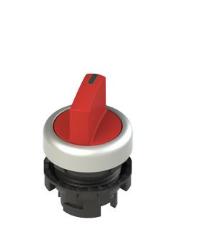 SELETTORE LUMINOSO A LEVA CORTA A DUE POSIZIZIONI ROSSO CON MARCATURA 