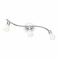 IDEAL LUX SNAKE APPLIQUE ATTACCO PICCOLO E14 IN METALLO CROMATO COLORE BIANCO 002774  