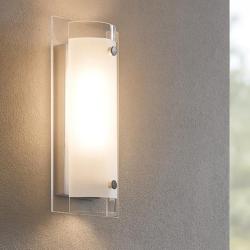 Tudor ap1 applique lampada da parete vetro ideal lux