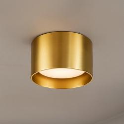 Spike pl1 ottone ideal lux faretto cilindro da soffitto oro gx53 9w 3000k