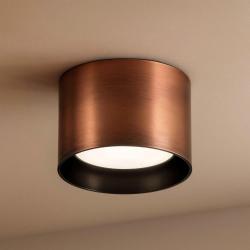 Spike pl1 round ideal lux faretto tondo rame