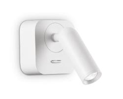 Applique led Ideal Lux BEAN 260648 bianco orientabile