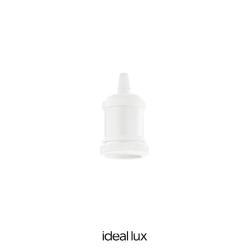 249186 portalampada e27 ghiera bianco Ideal Lux