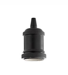 PORTALAMPADA E27 GHIERA NERO