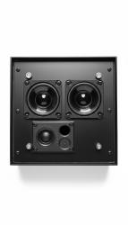 DIFFUSORE ACUSTICO DI FORMA QUADRATA BASE 2 VIE ATTIVO 30W NERO