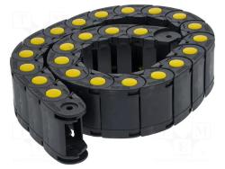 Catena portacavi in nylon con coperchietto apribile a scatto