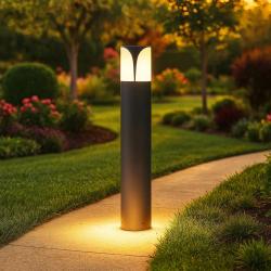 Gea luce lampioncino da giardino ip44 antracite h50 cm GES731