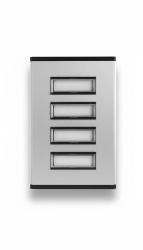 Targa A4 (pulsantiera) 4 pulsanti da parete