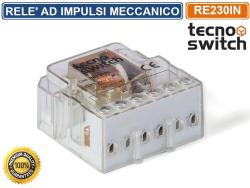 Relè ad Impulsi 1 scambio 230V RE230IN TECNO SWITCH