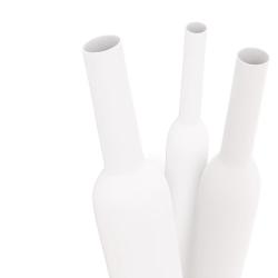 ETELEC - Guaina termorestringente bianca 2:1 in barre 1m a basso spessore per diametro cavo 7,7-11,4mm GT1131