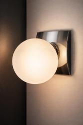 APPLIQUE LINE ALIGHT 71529 CON SFERA E BASE CROMATA 1XG9