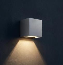 APPLIQUE PER ESTERNO MONOEMISSIVO QUASAR 1W GRIGIO METALIZZATO 700266 PERFORMANCE IN LIGHTING