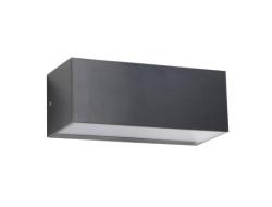 APPLIQUE PER ESTERNO RETTANGOLARE ARA 1 X E27 MAX. 21 W GRIGIO URBANO