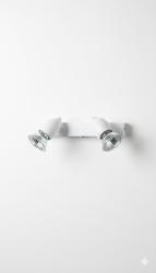 SPOT BIANCO DA PARETE 2XGU10 2X50W