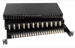 CASSETTO OTTICO 19 1U PER 24 SC NERO