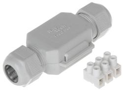 Mini giunto pre-riempito in gel con connettore 3x2.5mmq IP68 Raytech FRED