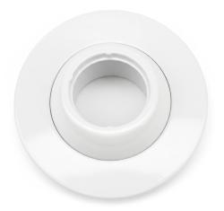 FARO TONDO DA INCASSO A SOFFITTO BIANCO LUCIDO ORIENTABILE