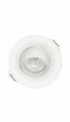 FARETTO DA INCASSO F80 ORIENTABILE TONDO IN VETRO BIANCO