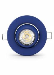 FARETTO DA INCASSO F80 ORIENTABILE TONDO IN VETRO BLU