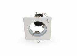 FARETTO INCASSO F68 FISSO QUADRATO BIANCO 1XE14