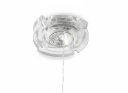 FARETTO DA INCASSO A SOFFITTO TONDO IN CRISTALLO