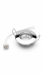 FARETTO DA INCASSO F50 FISSO TONDO CROMATO