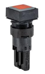 Interruttore a pulsante tipo Momentaneo 086713 Q18D-RT Eaton serie RMQ16 16 mm, Rosso IP65