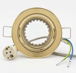 FARO DA INCASSO A SOFFITTO PER INTERNO ORIENTABILE ORO