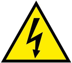 CARTELLO ALLUMINIO L.140mm Simbolo FOLGORE