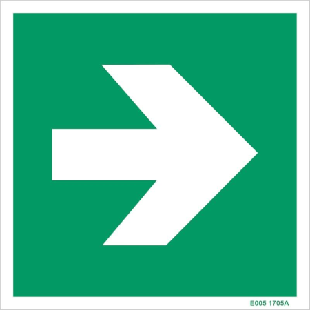 CARTELLO ALLUMINIO L.120mm FRECCIA 