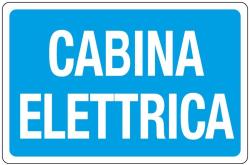 CARTELLO ALLUMINIO CABINA ELETTRICA 300X200