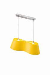 LAMPADARIO PER INTERNI IN PLASTICA DI COLORE GIALLO 2XE27