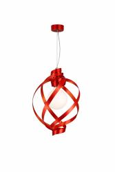 SOSPENSIONE 1XE27 TORSCION ROSSA EFFETTO NASTRO SLAMP 1280